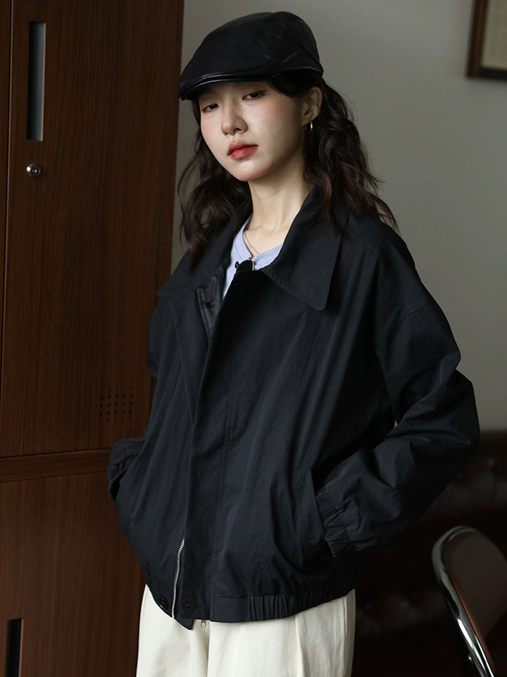 Lightweight Zip-Up Short Coat