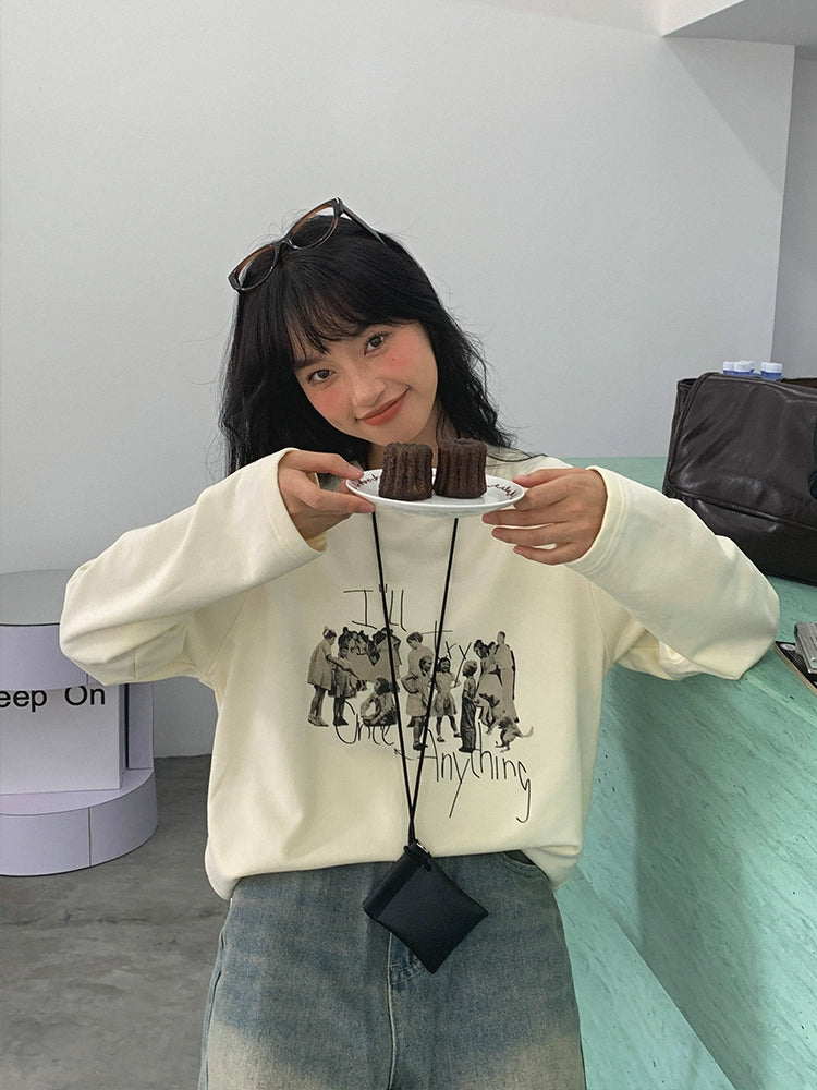 Printed Graphic Sweatshirt