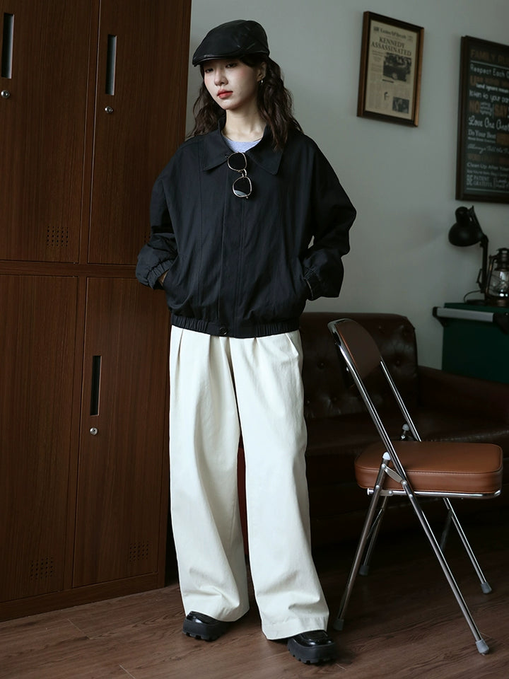 Lightweight Zip-Up Short Coat