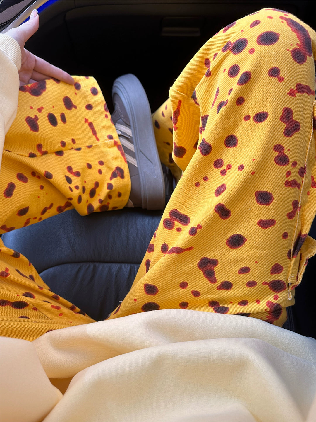 Leopard Print Pocket Casual Pants
