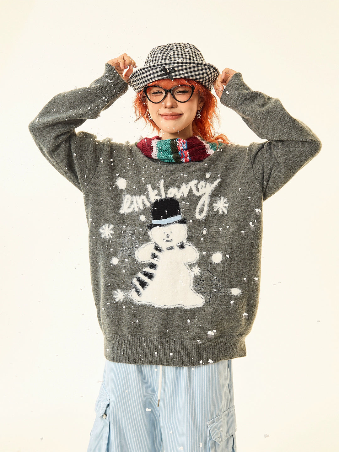 Snowman Graphic Sweater