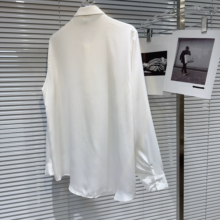 Embellished Collar Long Sleeve Shirt