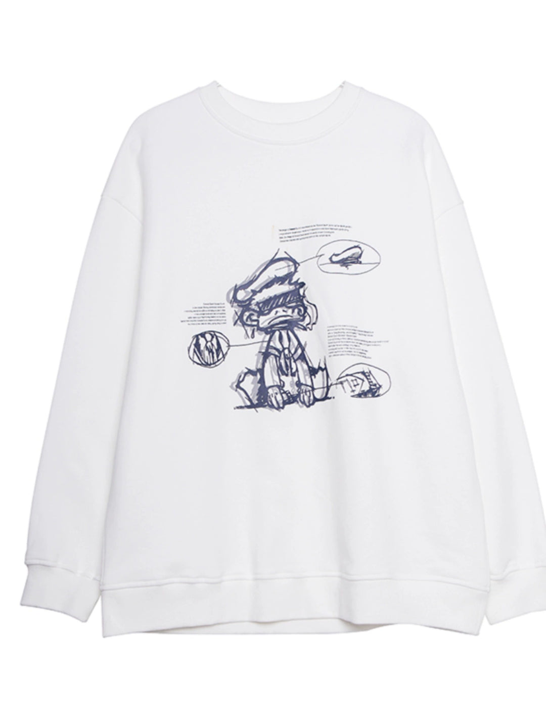 Cartoon Graphic Print Sweatshirt