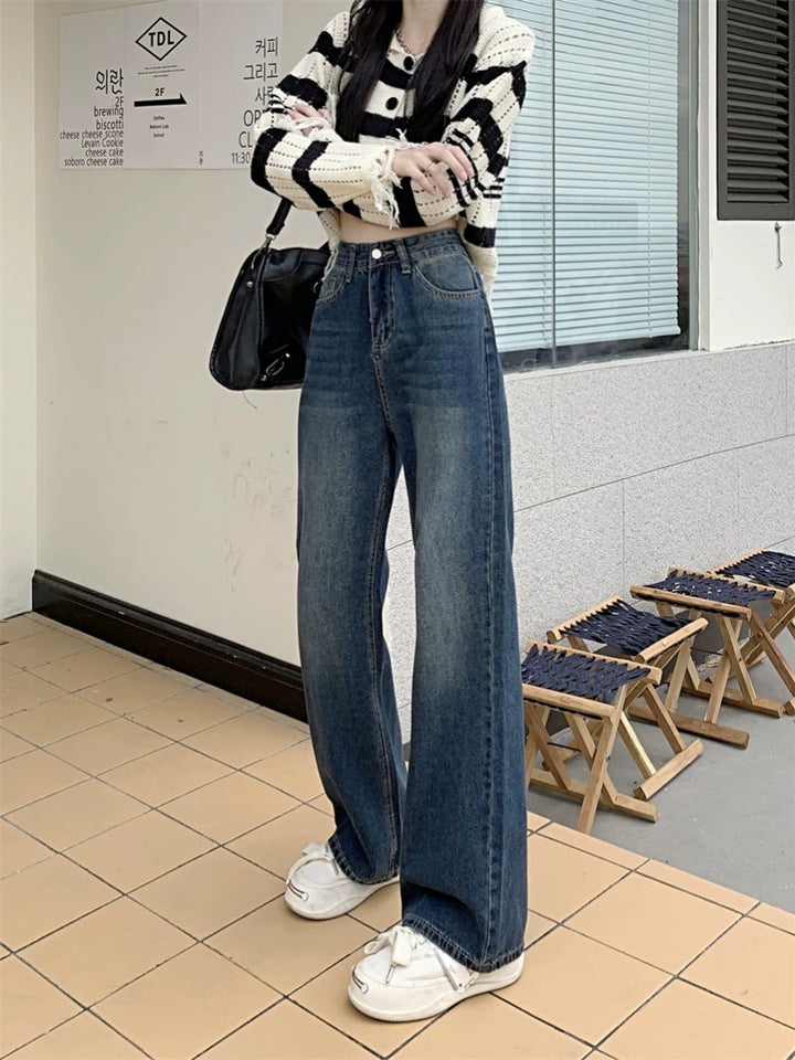 Wide-Leg High-Waist Jeans