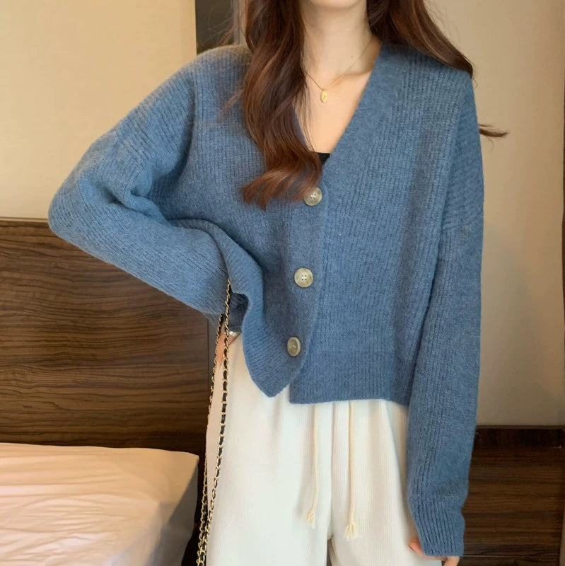 Cozy Button-Up Wool Sweater