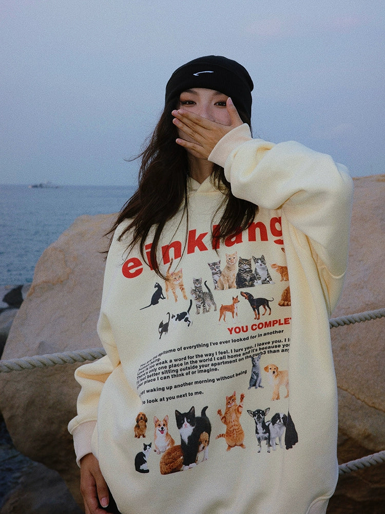 Animal Print Graphic Sweatshirt
