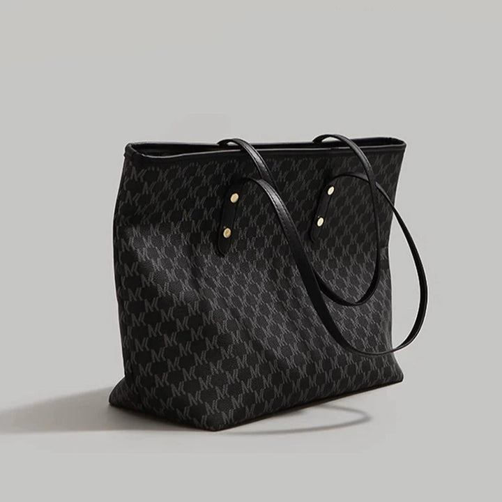 Letter Print Patterned Tote Bag