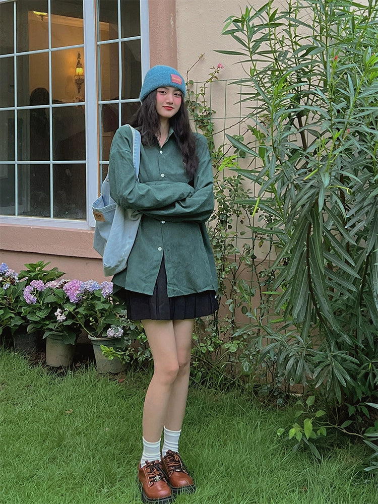 Oversized Long-Sleeve Shirt