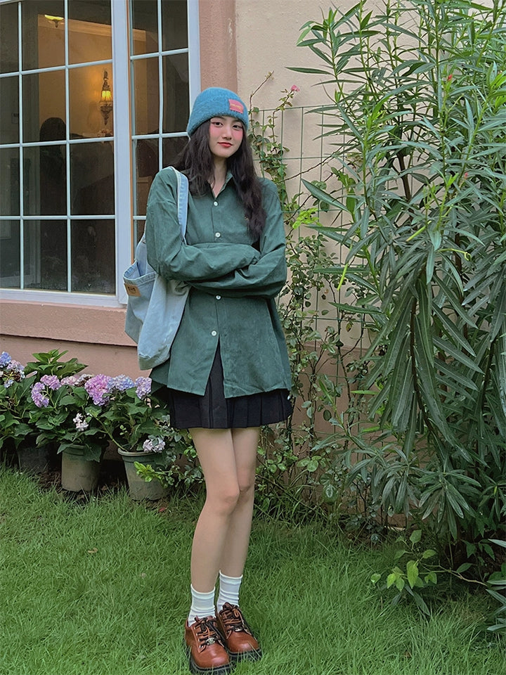 Oversized Long-Sleeve Shirt