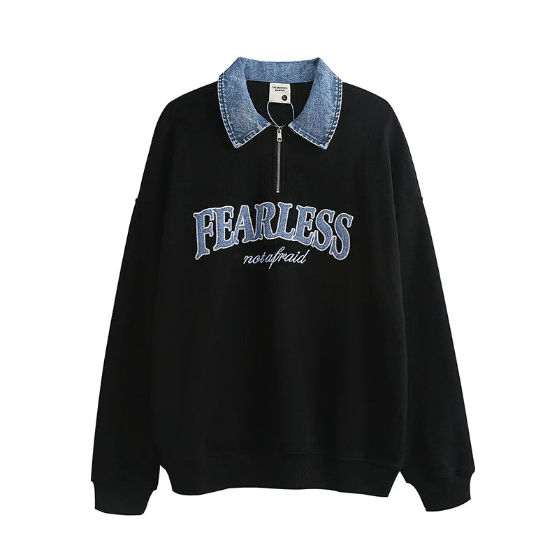 Embroidered Oversized Pullover
