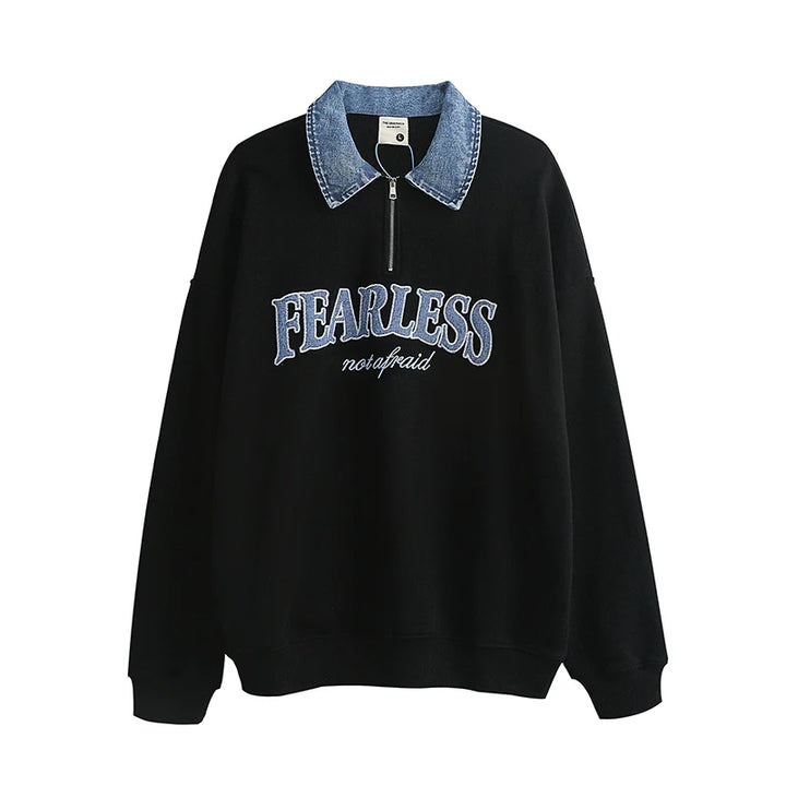 Embroidered Oversized Pullover