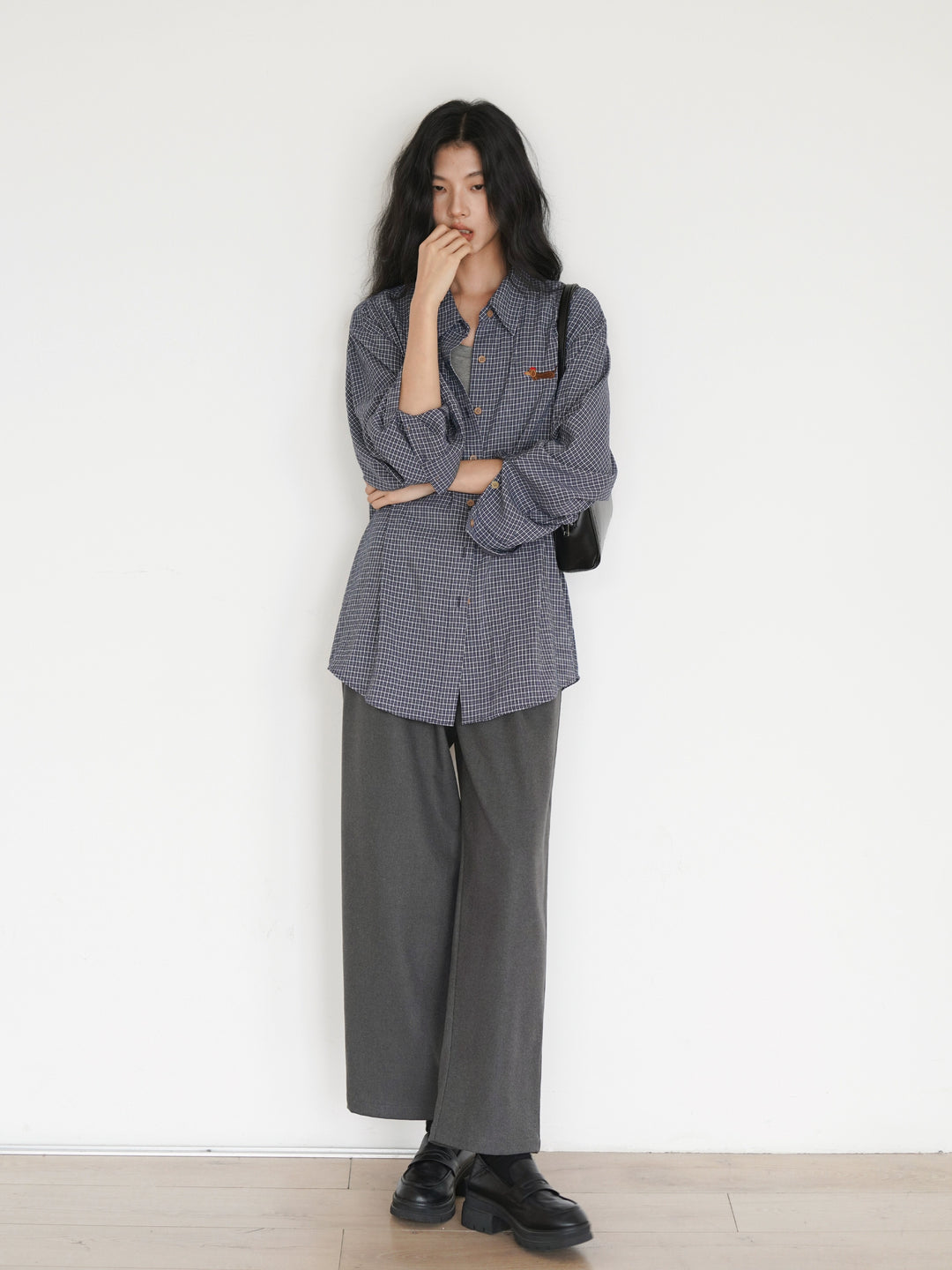 Casual Checkered Oversized Shirt