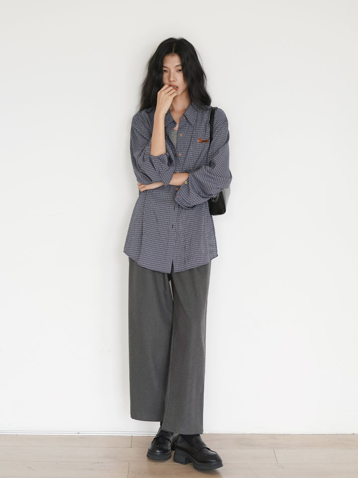 Casual Checkered Oversized Shirt