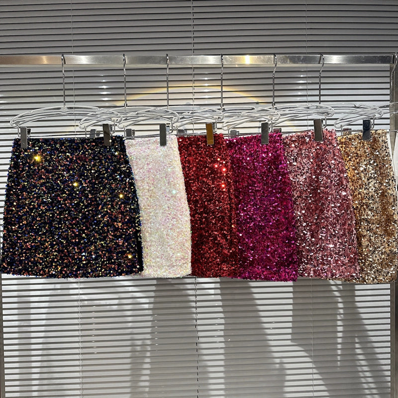 Sequin Mini Skirt