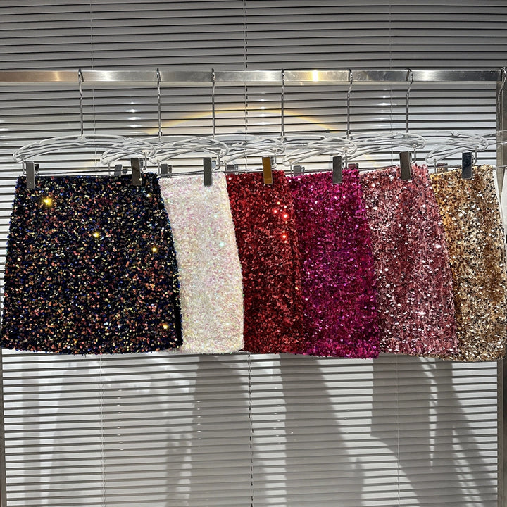 Sequin Mini Skirt