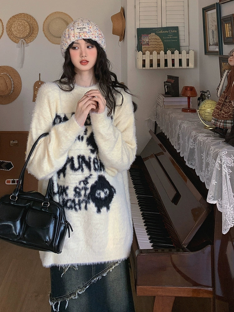 Cozy Graphic Wool Sweater