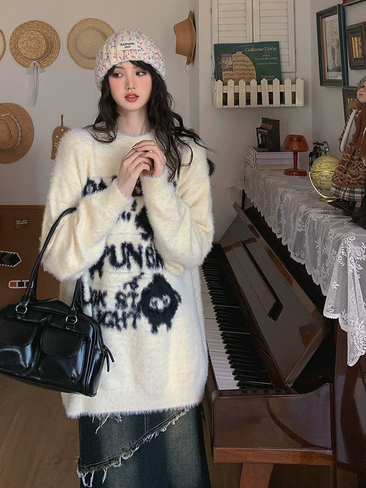 Cozy Graphic Wool Sweater