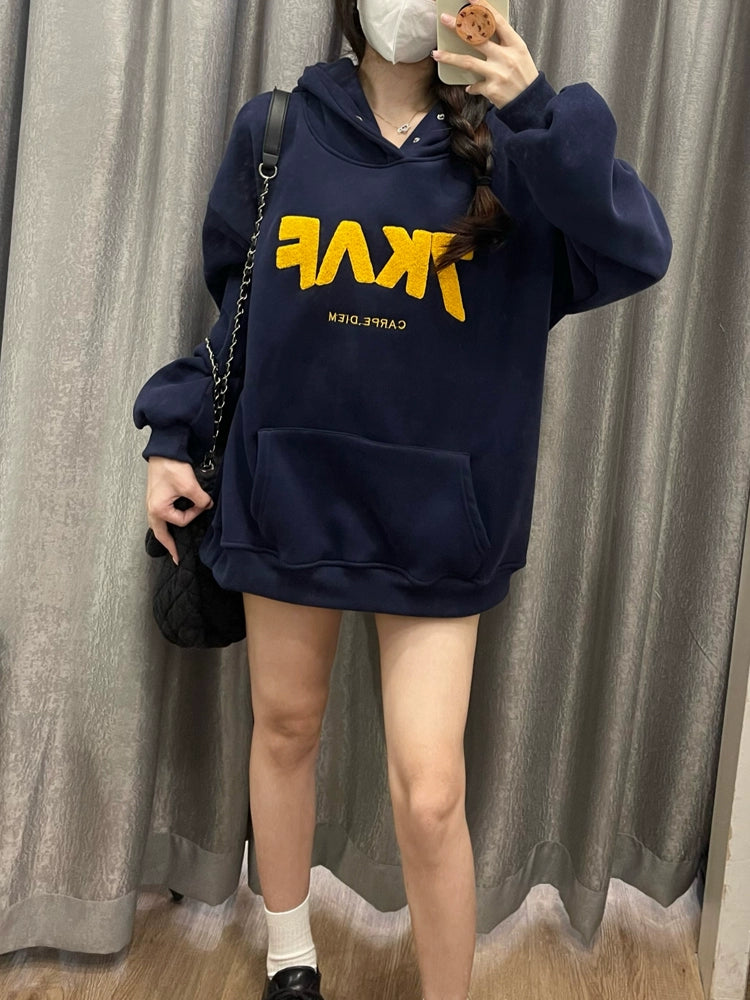 Oversized Graphic Hooded Sweatshirt