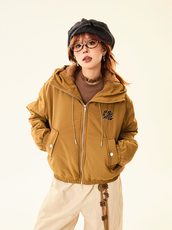 Hooded Cotton-Padded Jacket