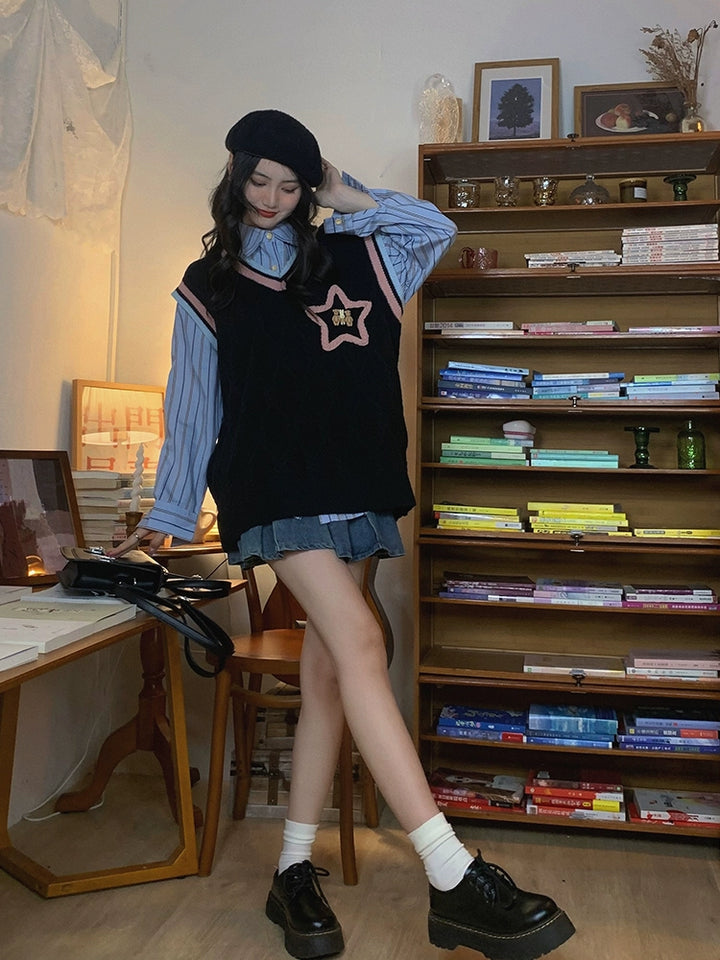 Star Embellished Wool Sweater