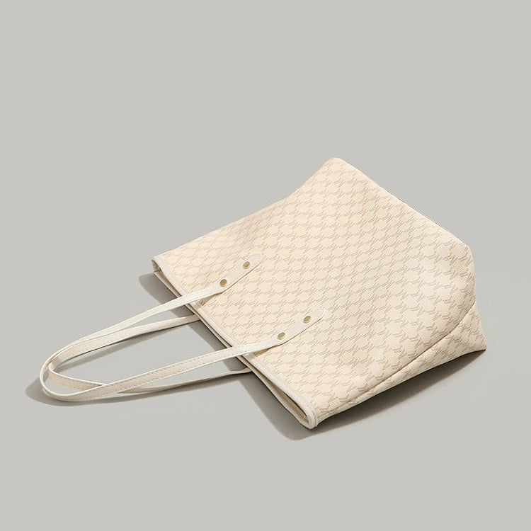 Letter Print Patterned Tote Bag