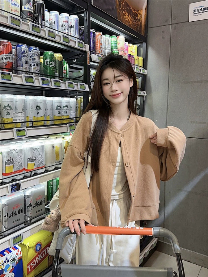 Casual Button-Up Short Coat