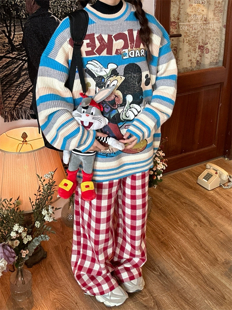 Graphic Cartoon Character Sweater