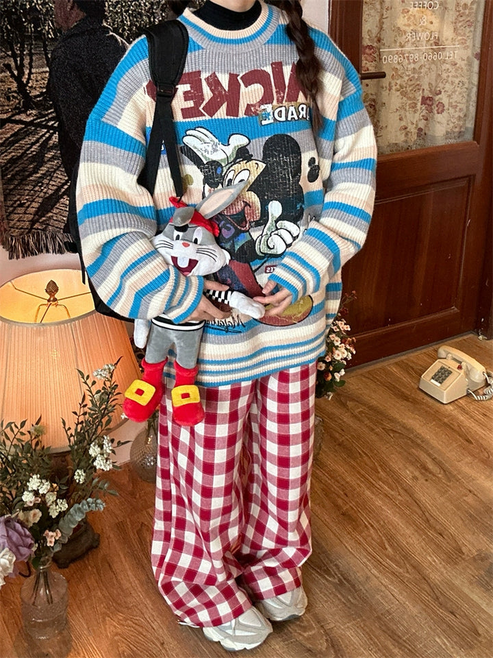 Graphic Cartoon Character Sweater