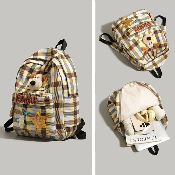 Plush Toy Star Accents Backpack